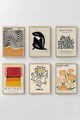 Tablou decorativ (6 Pieces), Artsycllct7, MDF, Multicolor