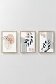 Set 3 tablouri decorative, Artvmodel22-Ahsap, MDF, Multicolor