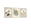Set 3 tablouri decorative, Huhu116, Lemn masiv, Multicolor