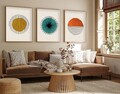 Set 3 tablouri decorative, Huhu12, Lemn masiv, Multicolor