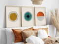 Set 3 tablouri decorative, Huhu12, Lemn masiv, Multicolor