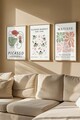 Set 3 tablouri decorative, Artvmodel3-Ahsap, MDF, Multicolor