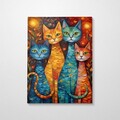 Tablou decorativ, KNV9988, Rama din lemn (grosime 3 cm), Multicolor