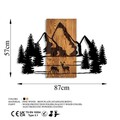 Decoratiune de perete, Natural Habitat, Dimensiuni: 57 x 88 cm, Nuc / Negru