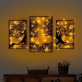 Decoratiune de perete, Tree Person 499, Dimensiuni: 71 x 116 cm, Negru