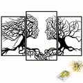 Decoratiune de perete, Tree Person 499, Dimensiuni: 71 x 116 cm, Negru