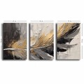 Set 3 tablouri decorative, 3P4570GSC-016, Lemn, Multicolor