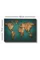 Tablou decorativ, Kanvas Tablo (70 x 100), Rama din lemn (grosime 3 cm), Multicolor
