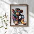 Tablou decorativ, AI162, Cadru: 100% MOLID, Multicolor