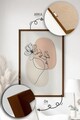 Set 3 tablouri decorative, Artvmodel22-Kahve, MDF, Multicolor