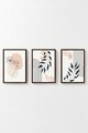 Set 3 tablouri decorative, Artvmodel22-Kahve, MDF, Multicolor