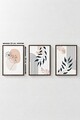 Set 3 tablouri decorative, Artvmodel22-Kahve, MDF, Multicolor