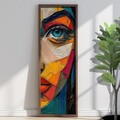 Tablou decorativ, EMR078, Lemn, Multicolor