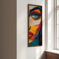 Tablou decorativ, EMR078, Lemn, Multicolor