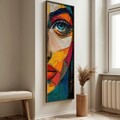 Tablou decorativ, EMR078, Lemn, Multicolor