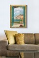 Tablou decorativ, Kanvas Tablo (50 x 70), Rama din lemn (grosime 3 cm), Multicolor
