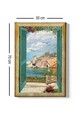 Tablou decorativ, Kanvas Tablo (50 x 70), Rama din lemn (grosime 3 cm), Multicolor