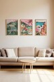 Set 3 tablouri decorative, Ersy3Ham2, MDF, Multicolor