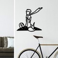 Decoratiune de perete, The Little Prince 3, Dimensiuni: 58 x 54 cm , Negru