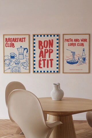 Set 3 tablouri decorative, Ersy3Ham3, MDF, Multicolor