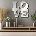 Oglinda decorativa, Ozgl506, Partea de jos: 100% EVA (Grosime: 10 mm, Argintiu