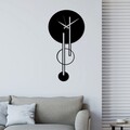 Ceas de perete, Full Empty, Dimensiuni: 62 x 32 cm, Negru