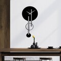Ceas de perete, Full Empty, Dimensiuni: 62 x 32 cm, Negru