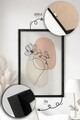 Set 3 tablouri decorative, Artvmodel22-Sıyah, MDF, Multicolor