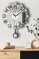 Ceas de perete decorativ, Vlnt111Gu, Diametru: 39 cm, Argintiu