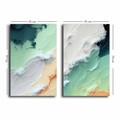 Set 2 tablouri decorative, 2P4570GSC-017, Lemn, Multicolor