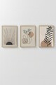 Set 3 tablouri decorative, 3Dartsohoset18, MDF, Multicolor