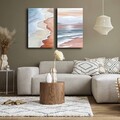 Set 2 tablouri decorative, 2P4570GSC-018, Lemn, Multicolor