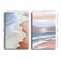 Set 2 tablouri decorative, 2P4570GSC-018, Lemn, Multicolor