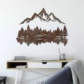 Decoratiune de perete, Rusty Landscape 2, Dimensiune: 51 x 70 cm, Maro antichizat