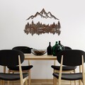 Decoratiune de perete, Rusty Landscape 2, Dimensiune: 51 x 70 cm, Maro antichizat