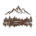 Decoratiune de perete, Rusty Landscape 2, Dimensiune: 51 x 70 cm, Maro antichizat