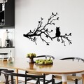 Decoratiune de perete, Cat 12, Dimensiune: 80 x 50 cm, Negru
