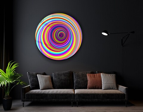 Tablou decorativ, SKR-9062, Dimensiune: 80 x 80, Multicolor