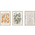 Set 3 tablouri decorative, Artcerceve2, MDF, Multicolor