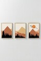 Set 3 tablouri decorative, Artvmodel28-Ahsap, MDF, Multicolor