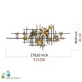 Decoratiune de perete, Mihrimah, Dimensiuni: 113 x 7 x 44 cm, Multicolor