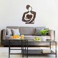 Decoratiune de perete, Rusty Hug, Dimensiune: 70 x 52 cm, Maro antichizat