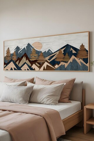 Tablou decorativ, Artsmdfyty8-50120, MDF, Multicolor