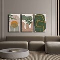 Set 3 tablouri decorative, 3P4570GSC-005, Lemn, Multicolor