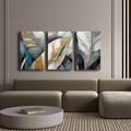 Set 3 tablouri decorative, 3P4570GSC-013, Lemn, Multicolor