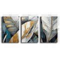 Set 3 tablouri decorative, 3P4570GSC-013, Lemn, Multicolor