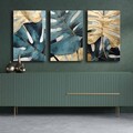 Set 3 tablouri decorative, 3P4570GSC-014, Lemn, Multicolor