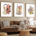 Set 3 tablouri decorative, Huhu226, Lemn masiv, Multicolor