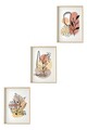 Set 3 tablouri decorative, Huhu226, Lemn masiv, Multicolor
