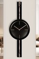 Ceas de perete decorativ, Vlnt103Syhsyh, ø30 cm, Negru
